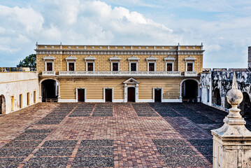 central courtyard in san juan de ulua veracruz 