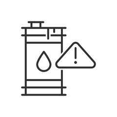 Oil Barrel Warning Icon