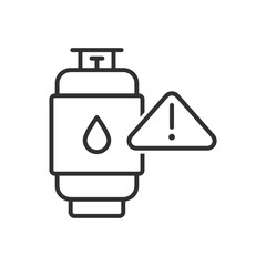  Gas Cylinder Warning Icon