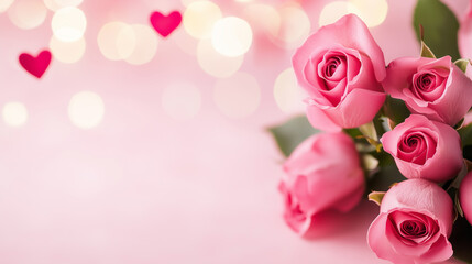 happy Valentineâs Day, millions roses background