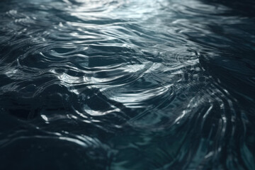 Dynamic Black Liquid Surface with Reflective Flowing Patterns