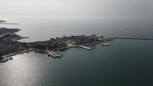 The historic center of Umag in Croatia