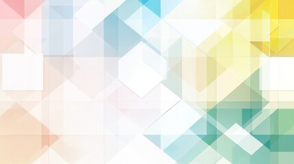 Obraz premium Abstract Geometric Pastel Design: A Symphony of Shapes and Hues