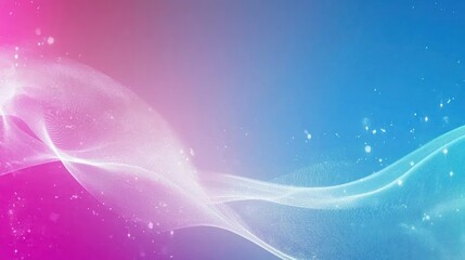 Abstract Pink and Blue Wave Background: Serene Digital Art