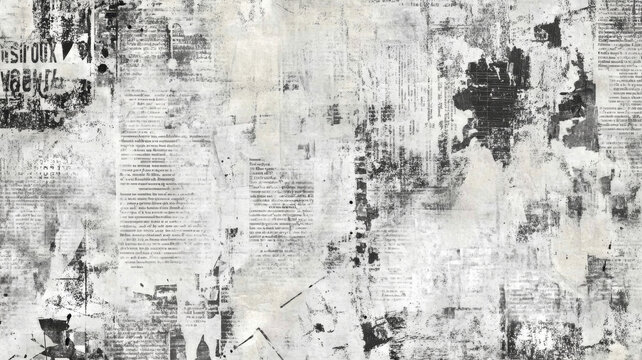 Fototapeta Newspaper paper grunge vintage old aged texture background