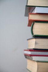 a stack of books
