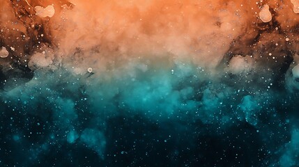 vibrant gradient with orange, teal, and white blending into a psychedelic grainy texture for a music event poster 