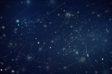 Fototapeta premium Starry Night Sky with Subtle Constellations and Cosmic Glow