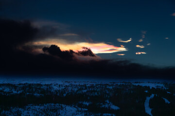 Nacreous clouds