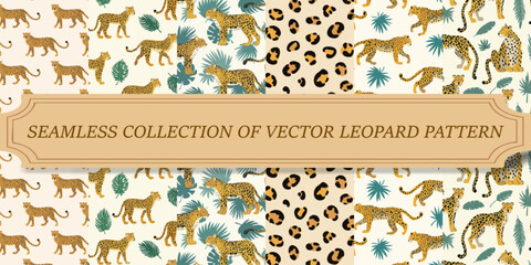 Editable Vector Safari Print, Animal Skin and Reptile Patterns for Customizable Fabric Designs