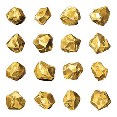 Naklejka premium Gold Bars Hand-Drawn Collection Trendy Illustrations Precious Metal Ingots Wealth Symbol Treasure Icon Stylized Graphic Financial Art Ink Line Drawing Luxury Concept