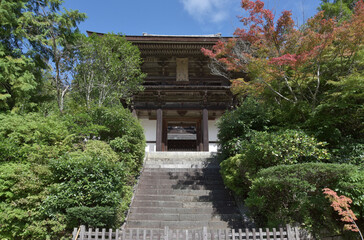 Obraz premium 円成寺 楼門 奈良市忍辱山町