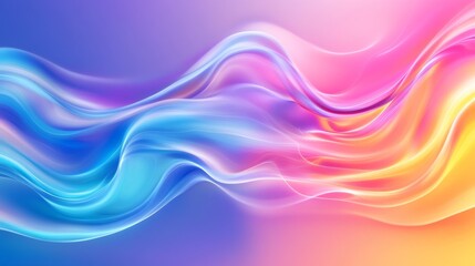 Fototapeta premium Colorful fluid background with dynamic geometric texture and modern gradient light illustration