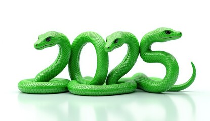 Fototapeta premium artistic 3d illustration of snake-shaped 2025