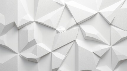 Obraz premium Textured White Geometric Shapes In Abstract Design