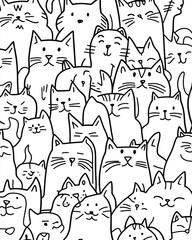 Fototapeta premium A cat pattern