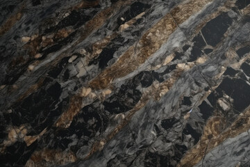 Elegant black marble with golden veins and polished textures
