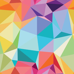 abstract seamless geometric pattern of triangular shapes.  a sense of depth and size. Pastel colors, different shades with a multi-layered effect. bright and dynamic composition.