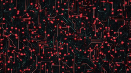 High-tech circuit patterns symbolizing digital innovation, 