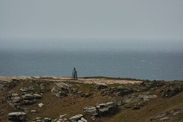 Merlin's Watch: The Edge of Tintagel (A figure looking over the edge of a cliff)