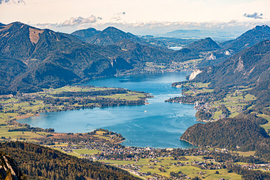 Blick vom Hainzen auf den Wolfgangsee
