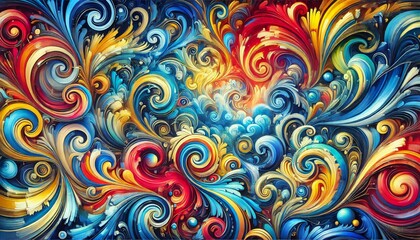 Obraz premium abstract background. pattern, seamless, vector, art, design, wallpaper, floral, texture, ornament, decoration, illustration, vintage, flower, swirl, decor, retro, element, wave, shape, color, style, b