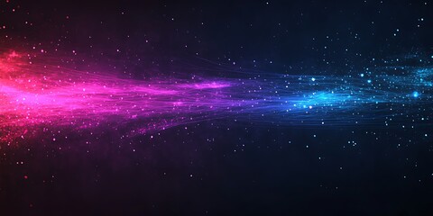 Futuristic glowing network lines on a dark gradient theme, 