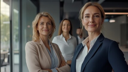 Confident Businesswomen Team