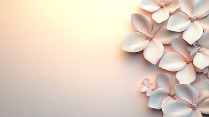Fototapeta premium Elegant Pastel Flowers on a Soft Background