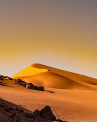 Tadrart Rouge, meaning Red Mountain, a mountain range in southeastern Algeria, part of the Algerian...