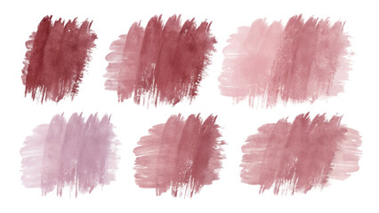 Soft watercolor swatches, muted pink tones, artistic brush strokes, versatile background elements, creative design inspiration.