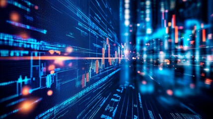 digital technology background. data concept