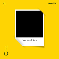 photo frames on yellow