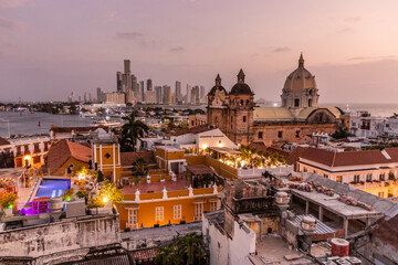 Obraz premium Skyline of Cartagena de Indias, Colombia