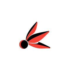 Hagoita Shuttlecock Logo