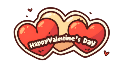 Handwritten Valentine's Day Vector Design | Cute Red Heart Illustration | Perfect for Logos, High-Resolution T-Shirts & Clipart | Romantic Typography Art