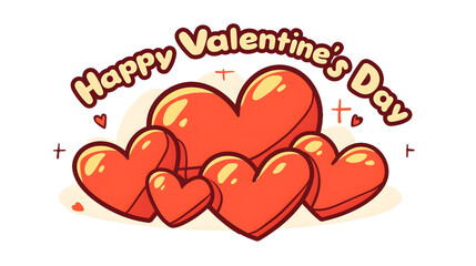 Handwritten Valentine's Day Vector Design | Cute Red Heart Illustration | Perfect for Logos, High-Resolution T-Shirts & Clipart | Romantic Typography Art