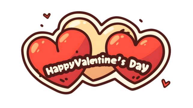 Handwritten Valentine's Day Vector Design | Cute Red Heart Illustration | Perfect for Logos, High-Resolution T-Shirts & Clipart | Romantic Typography Art