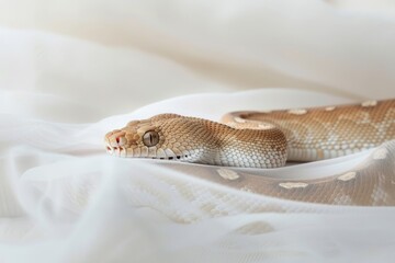 Fototapeta premium A sand boa snake resting 