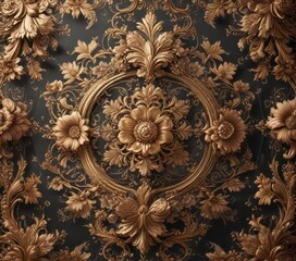 Intricate ornate floral patterns on a luxurious background,  intricate patterns,  filigree,  ornamental details