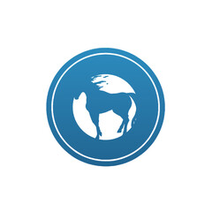 Globe Horse Logo