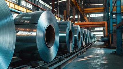 steel roles, equipment in factory