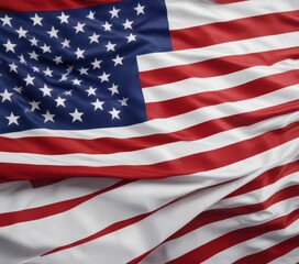 Obraz premium Red white blue rectangular flag with thirteen horizontal stripes and fifty star pattern at top , US national flag, red,