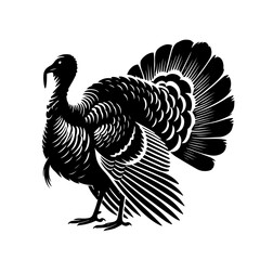 vector turkey silhouette drawing artwork