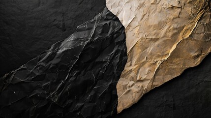 Create a graphic design without any text, Cover Design creative no text show on cover, in the style of dark Black and beige, realistic textures, asante art, aluminum, firecore, crisp lines