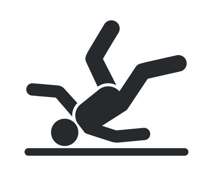 recommend clip art: Falling person silhouette pictogram vector illustration