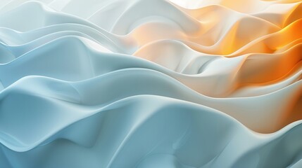 Horizontal waves background in hues of light blue, dark amber, and eggshell, abstract and vibrant
