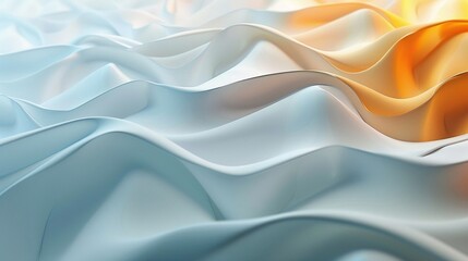 Horizontal waves background in hues of light blue, dark amber, and eggshell, abstract and vibrant