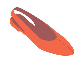 Female ballet shoes model vector illustration