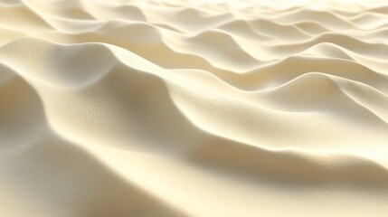 Obraz premium Endless waves of fine sand stretch across a vast desert landscape under bright sunlight